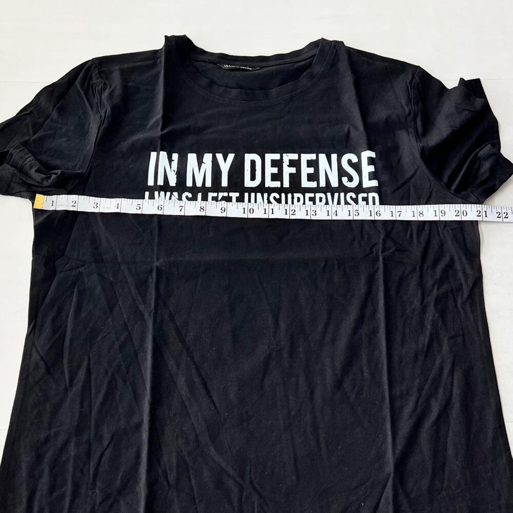 New LILICLOTH In My Defense I Was Left Unsupervised Funny Shirt Unisex SIZE Med - Picture 5 of 9